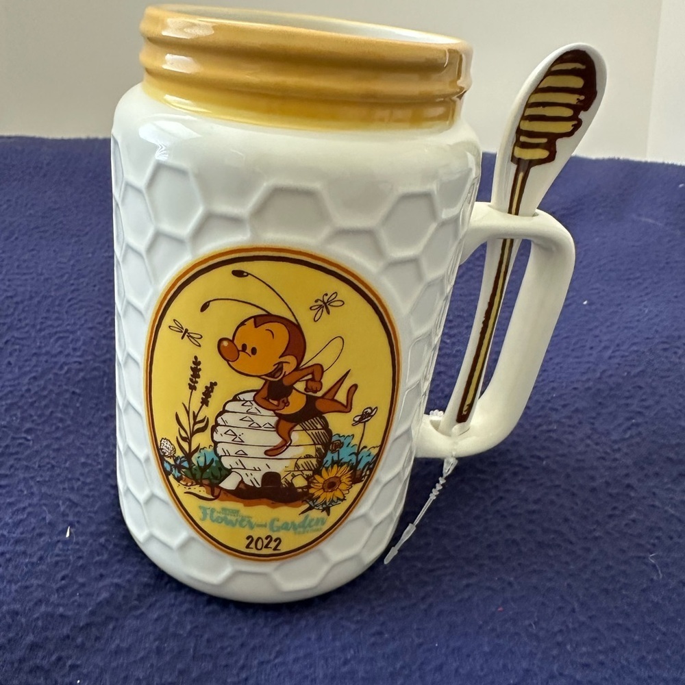 Disney Bee Themed Honey Jar with Spoon